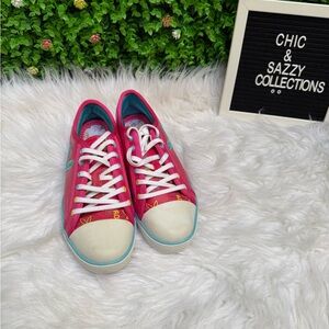 PLAYBOY Vibrant Pink and Teal Sneakers